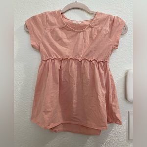 girls cropped pink top